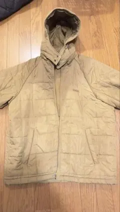 Crocodile フード付きナイロンジャケット ベージュ