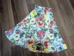 ZARA　スカート　ボタニカル　花柄