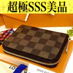 ルイ ヴィトン◎コインパース ダミエ エベヌ ラウンドファスナー ブラウン