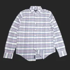 ★新品★アバクロンビー&フィッチ★マドラスチェック長袖シャツ (Grey/L)