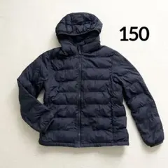美品✨UNIQLO ユニクロ 中綿ジャケット キッズ 150cm ネイビー