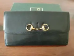 GUCCI グッチ 長財布 ホースビット ブラック オールドグッチ