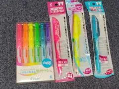 【値下げ】PILOT Frixion Light 消せる蛍光ペン 6色＋３本