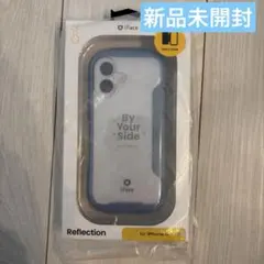 Face Reflection iPhone 17 ケース 手帳型 ブルー