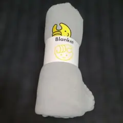 チョコザップ フリースブランケット グレー 100cm x 70cm