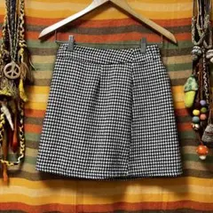 千鳥柄 ミニスカート タイト 冬用 平成 ギャル