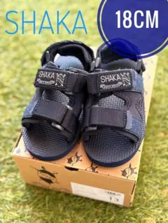 ❗️美品　SHAKA キッズ サンダル 18cm ネイビー　シャカ　チルアウトのサムネイル