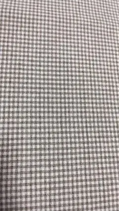 生地　チェック　茶系