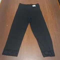 早い者勝ち☆激安☆Ｌサイズ☆黒☆レギンス☆シンプル☆レース☆可愛い☆