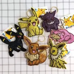 ポケモン ラインストーン マスコット ゲンガー ブラッキー ヤドンなど キラキラ