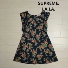 SUPREME.LA.LA. シュープリームララ ひざ丈花柄ワンピース
