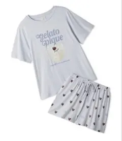 ジェラートピケ 【接触冷感】ケーキワンポイントTシャツ&ハート柄