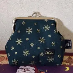 ハンドメイドがま口ポーチ