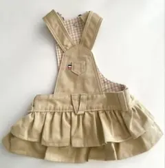 犬服 スカート チノサロペットベージュ ★新春セール★