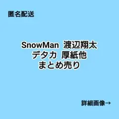 SnowMan 渡辺翔太 デタカ 厚紙 他 まとめ売り