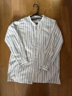 週末セール　未使用品　シューラルー　ストライプ　グリーン　長袖シャツ