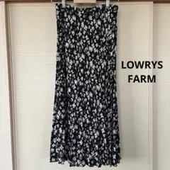LOWRYS FARM ハナプリーツスカート　ブラック