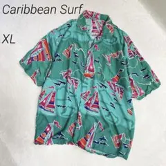 Caribbean Surf　ハワイアンシャツ　アロハシャツ　開襟　半袖のサムネイル
