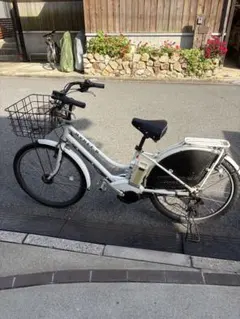 中古電動自転車ブリヂストンHYDEE Ⅱ 26インチホワイト子乗せ横浜№8618 中古電動自転車ブリヂストン HYDEE Ⅱ 26インチ ホワイト横浜 №8618