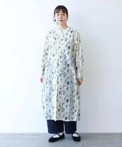 2026年最新】yuni 柄：花柄 レディース 長袖・七分袖 シャツワンピース