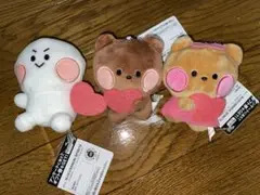 LINE FRIENDS minini ボールチェーン付きぬいぐるみ 3種セット