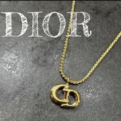 美品　クリスチャンディオール　CDロゴ ネックレス　ゴールドのサムネイル