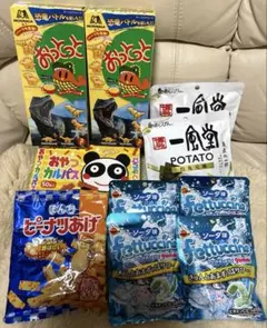 お菓子まとめ売り　おっとっと　カルパス　ピーナツあげ　フェトチーネグミ　一風堂