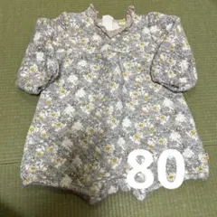 花柄ロンパース 80サイズ　モイモルン