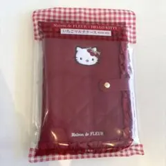 Maison de FLEUR×HELLO KITTY いちごマルチケースRED