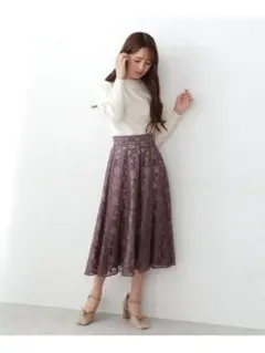 JILL by JILL STUART レースフレアスカートのサムネイル