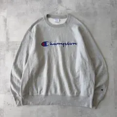 champion チャンピオン　リバースウィーブ　スウェット　刺繍ロゴ　メンズ