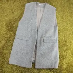 ジャーナルスタンダード ウールアルパカ Vネックジレ ベスト グレー FREE