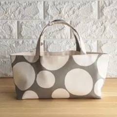 北欧風ミニトートバッグ【ランダムドット】✻ハンドメイド✻　現品限り