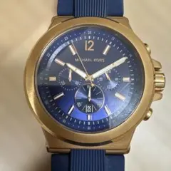 美品 箱コマ付 マイケルコース チャニング ゴールド MICHAEL KORS