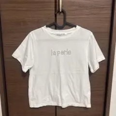 パール付き 白Tシャツ フリーサイズ 韓国風 きれいめ
