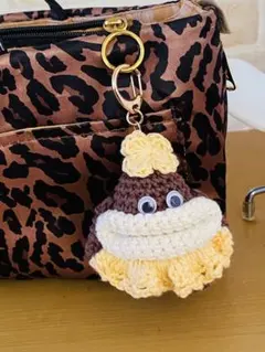 ハンドメイド かぎ針編み リトルモンスターキーホルダー