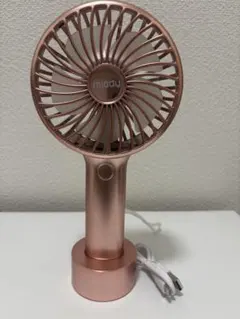 【新品未使用】miady ハンディファン USB充電式 オーロラローズゴールドのサムネイル