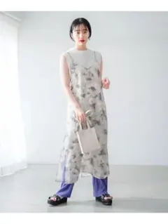 新品タグ 未着 PAGEBOY ページボーイ シアーグラスキャミワンピース