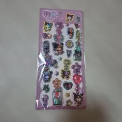 Sanrio Kuromi ぷくキラチャームステッカーのサムネイル