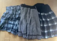 スカート　キュロット　3枚セット
