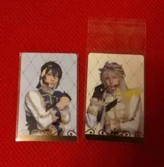 ミュージカル　刀剣乱舞　シブツタ　カード　三日月、小狐丸