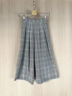 ZARA ザラ キッズ 128cm 8size チェック柄 ワイドパンツ