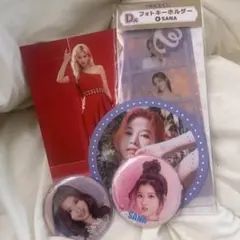 TWICE SANA フォトホルダー ピンバッジセット