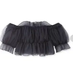 snidel スナイデル　ボリュームギャザーフリルオフショルブラウス