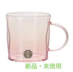 【新品】スタバ SAKURA2026耐熱グラスマグメダルピンクグラデーション