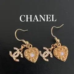 【CHANEL】ゴールド　フープピアス　キラキラ✨✨揺れるピアス