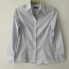 INED ストライプ 長袖シャツ Sサイズ
