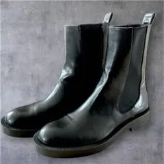 ZARA ザラ　 サイドゴアブーツ 38 約24.5cm 黒　ブラック