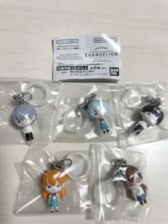 エヴァンゲリオンめじるしアクセサリー　全5種コンプリートセット