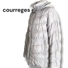 courreges クレージュ ダウンジャケット ライトグレー 暖かい 40